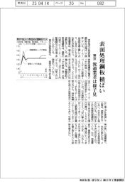 表面処理鋼板 東京　横ばい　流通業者は様子見